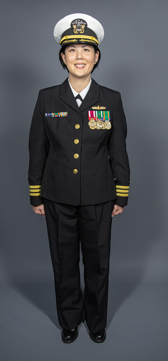 navy white uniform female